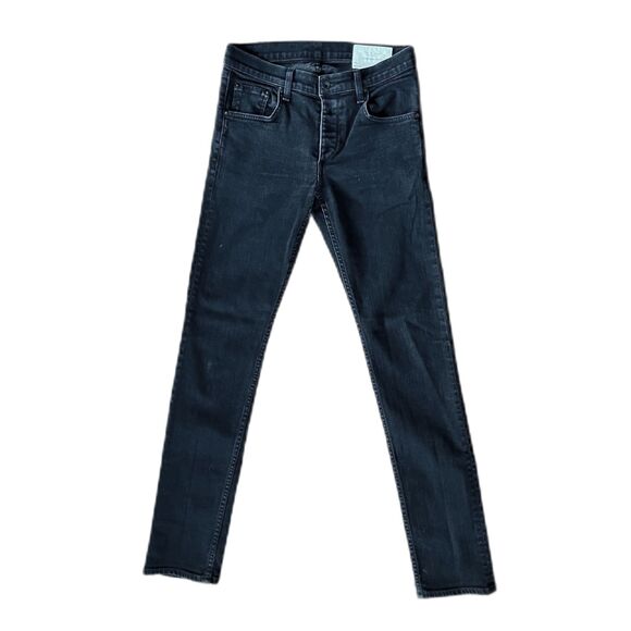 Rag & Bone New York Black Standard Issue Fit 2 Slim Leg Jeans Pants Mens Size 30 - Picture 2 of 9